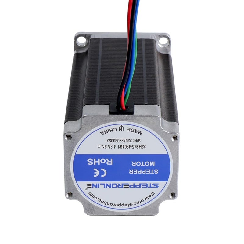 STEPPERONLINE Nema 23 Stepper Motor 8mm Shaft Bipolar 3Nm(425oz.in) 4.2A 57x57x113mm 4 Wires CNC Engraving Machine - Image 3